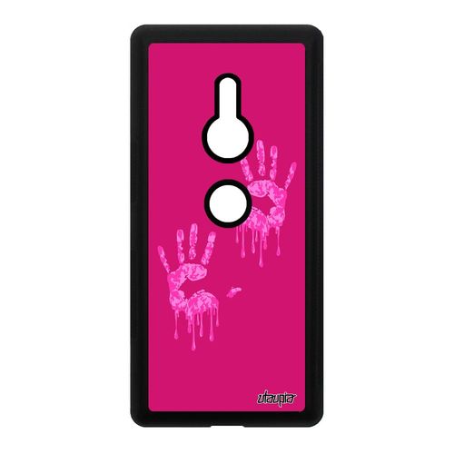 Coque Main Xperia Xz2 Silicone Femme Fille Trace De Case Rose Portable 4g A Sony Xperia Xz2