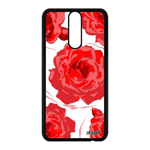 Coque Huawei Mate 10 Lite Silicone Rose Fleur Portable Romantique Nature Love De