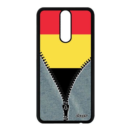 Coque Antichoc Huawei Mate 10 Lite Silicone Drapeau Belgique Belge Basket Foot A