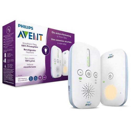 Ecoute-Bébé Dect Philips Avent Scd503/26 Bleu Clair/Blanc