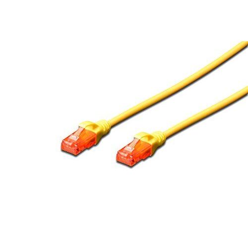 DIGITUS Professional - Cordon de raccordement - RJ-45 (M) pour RJ-45 (M) - 25 cm - UTP - CAT 6 - IEEE 802.3 - sans halogène, moulé, sans crochet - noir