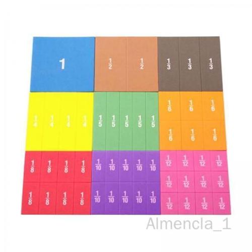 4 Cubes De Fractions Colorés 51x, Matériel Mathématique, Accessoires