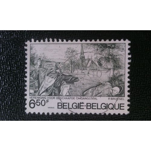 Timbre Belgique Yt 1826 "Aveugle Conduisant Les Aveugles", Par P. Breughel L'ancien. 1976