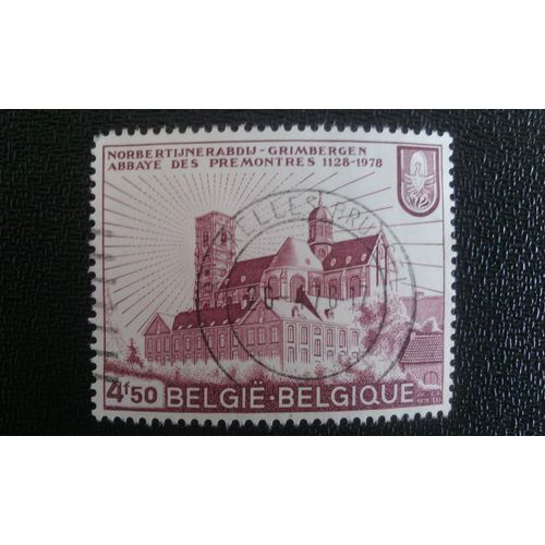 Timbre Belgique Yt 1883 Norbertijne-Abbey 1978