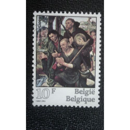Timbre Belgique Yt 2061 Peinture Hugo Van Der Goes 1982