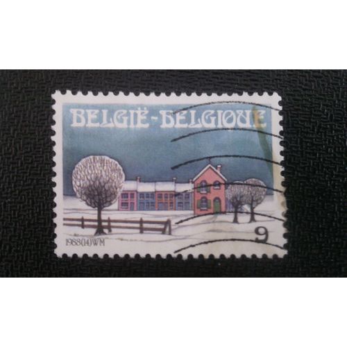 Timbre Belgique Yt 2307 Paysage D'hiver 1988