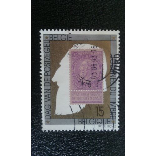 Timbre Belgique Yt 2500 Le Roi Léopold 1993