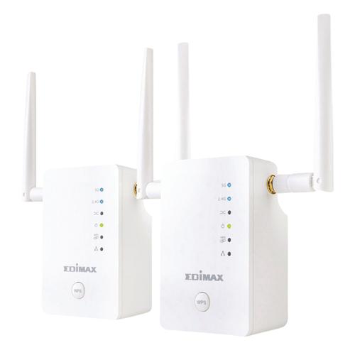 Edimax Gemini RE11 - Extension de portée Wifi - 1GbE - Wi-Fi 5 - 2.4 GHz, 5 GHz (pack de 2)