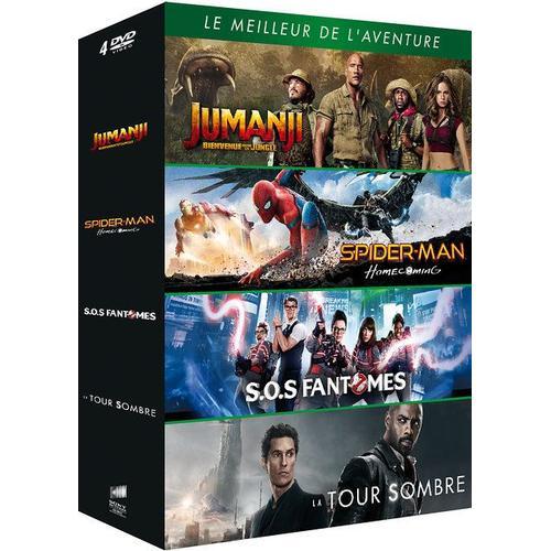 Le Meilleur De L'aventure - Coffret : Jumanji : Bienvenue Dans La Jungle + Spider-Man : Homecoming + Sos Fantômes + La Tour Sombre - Pack