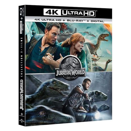 Jurassic World 1 & 2 - 4k Ultra Hd + Blu-Ray + Digital