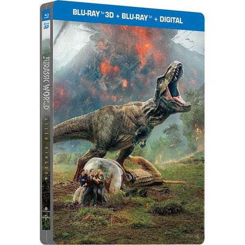 Jurassic World : Fallen Kingdom - Combo Blu-Ray 3d + Blu-Ray + Digital - Édition Boîtier Steelbook