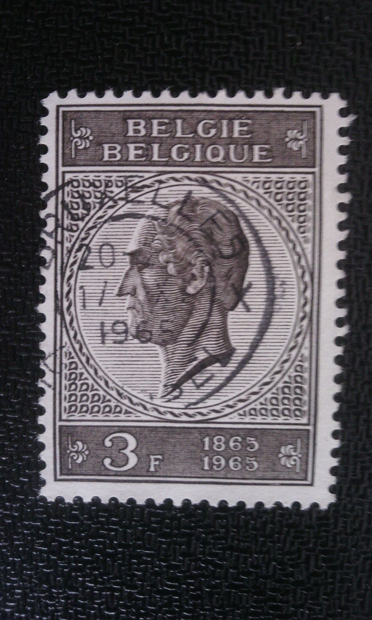 Timbre Belgique Yt 1349 Léopold I 1965