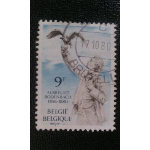 Timbre Belgique Yt 1993 Statue De Rodenbach, Roulers 1980
