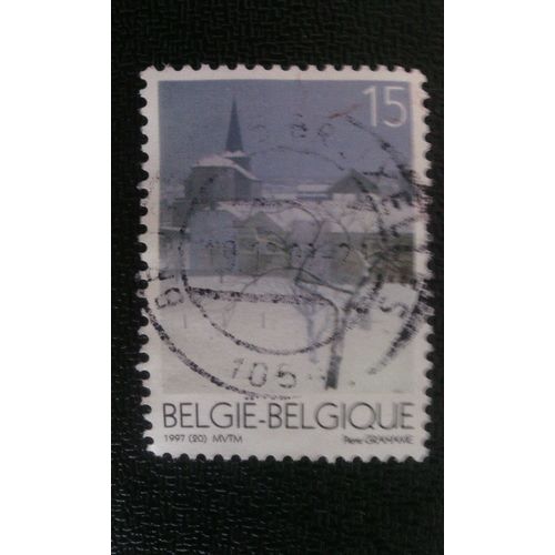 Timbre Belgique Yt 2731 Paysage D'hiver 1997