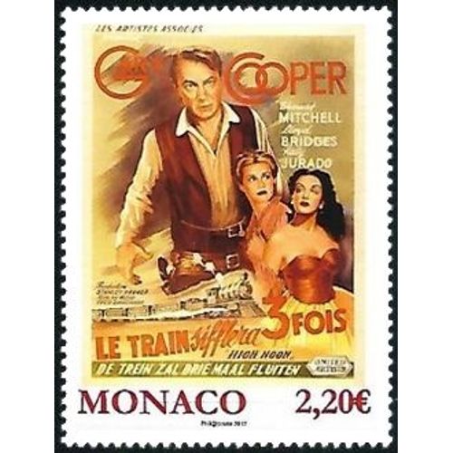 Timbre De Monaco 2017 Les Films De Grace Kelly Le Train Sifflera Trois Fois