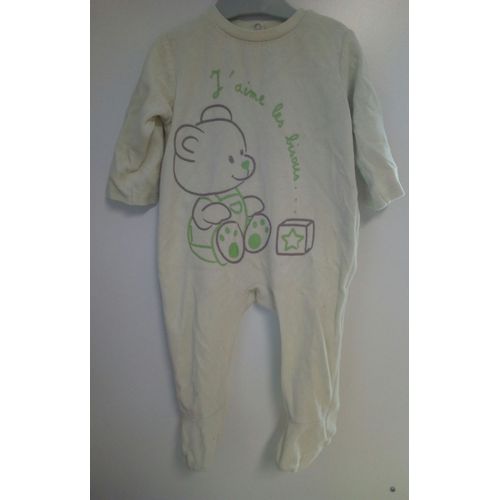Pyjama Velours Bébé 12 Mois