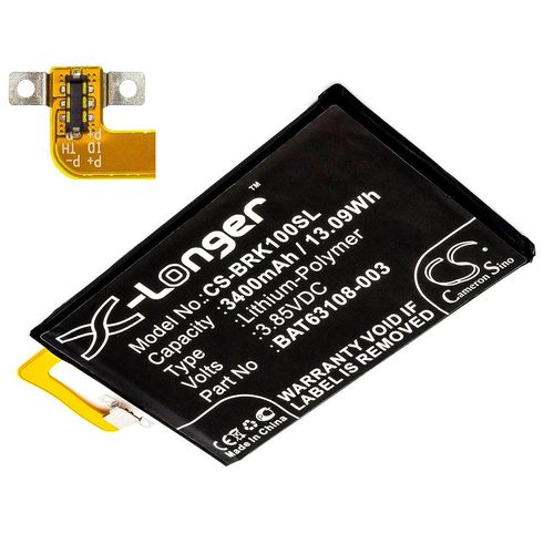 Batterie Li-Polymer 3,85v 3400mah / 13.09wh Type Bat-63108-003, Bat63108-003 Pour Blackberry Bbb100-1, Bbb100-1 Td-Lte, Bbb100-2, Bbb100-3, Bbb100-6, Keyone, Mercury