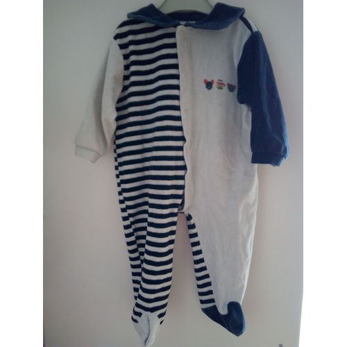 Pyjama Velours Bébé Taille 18 Mois