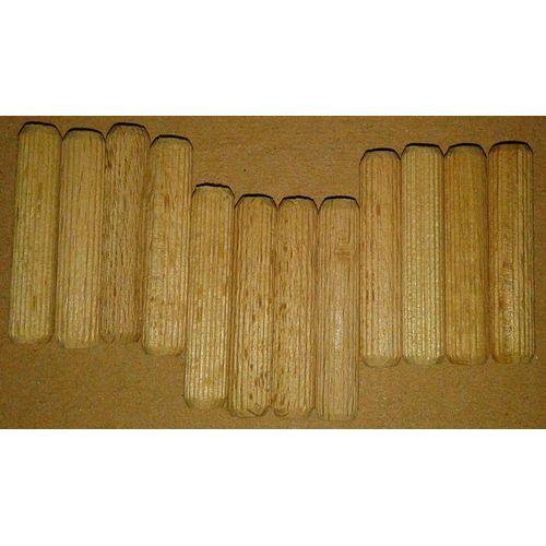 12 Chevilles Tourillons Bois Cannel 40/8mm 4cm De Long 8mm De Diamtre