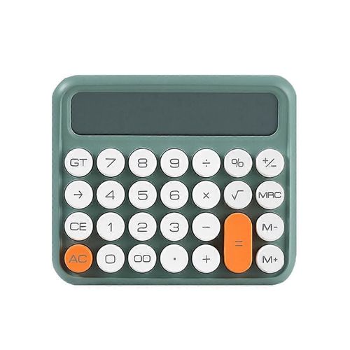 12 Chiffres Calculatrice Carre Papeterie Grand cran Lcd Calculatrice De Bureau cole Dual Portable Green