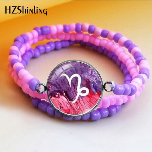 12 Pendentifs En Forme De Constellation Du Zodiaque, Violet, Lion, Balance, Vierge, Cabochon En Verre, Bijoux  La Mode