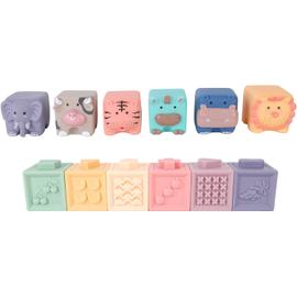 Cubes à Empiler Montessori pour Bébé 12 PCS