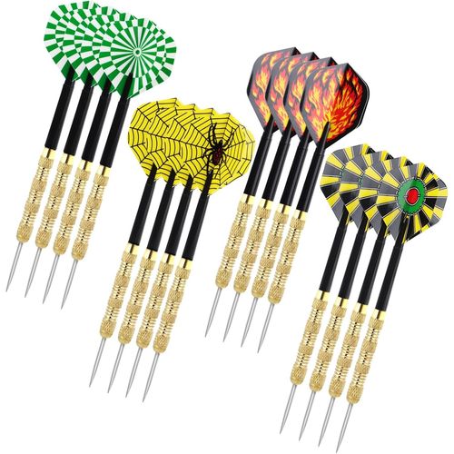 12 Pices Flechette Pointe Acier Flchettes Pointe Acier Flechettes Pointes Acier Flchette Darts En Mtal Jeu De Flchettes Professionnel 14 Grammes