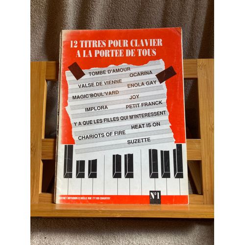 12 Titres Pour Clavier A La Porte De Tous Volume 1 Partition Lignes Mlodiques Et Accords Berthet Diffusion 1992