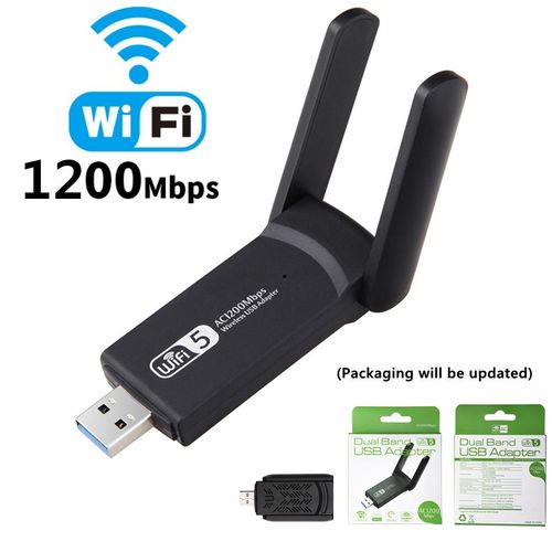 1200 Mbps - Adaptateur Wifi Sans Fil Usb Lan Usb Ethernet 5g 2.4g Carte Rseau Wi-fi Double Bande 802.11n/g/a/ac