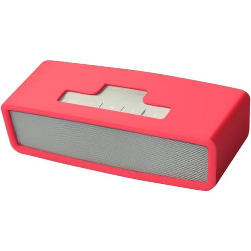 Soundlink Mini étui de transport souple en silicone pour haut-parleur Bluetooth sans fil Bose Soundlink Mini 2/Mini (rose rouge)