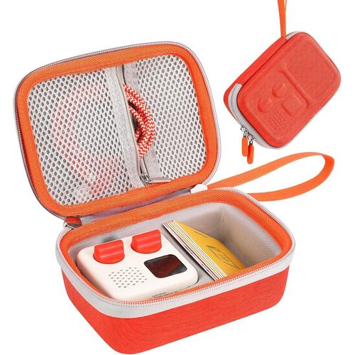 Case for Yoto Mini Player & Cards, Music Player Speaker Travel Bags Audio Card Storage Pouches for Yoto Mini, Orange