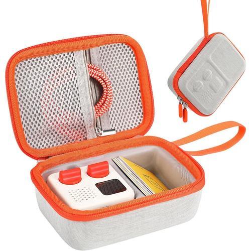 Case for Yoto Mini Player & Cards, Music Player Speaker Travel Bags Audio Card Storage Pouches for Yoto Mini, Orange Gris