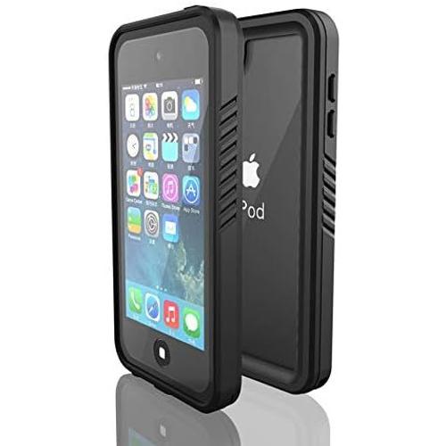 DINGXIN Coque pour iPod Touch 765 étanche certifiée IP68 résistante aux chocs, à la saleté et à la neige Protection d'écran intégrée pour Apple iPod Touch 7ème génération6ème génération5ème