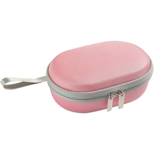 pour JBL GO4 Cas Étui de Protection Couvrir pour JBL GO4 Portatif BT Orateur Sac de Voyage Étui de Protection Audio Mallette de Transport avec Poche en Filet pour Ranger de Petits Accessoires (Pink)