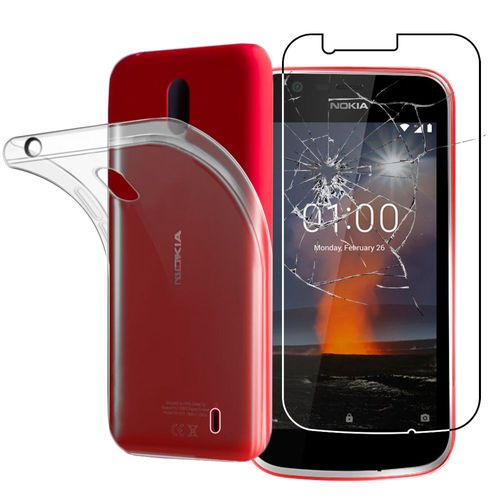 Ebeststar - Coque Nokia Nokia 1 Etui Tpu Souple Anti-Choc Ultra Fine Invisible, Transparent [Dimensions Precises Smartphone : 133.6 X 67.8 X 9.5 Mm, Écran 4.5'']