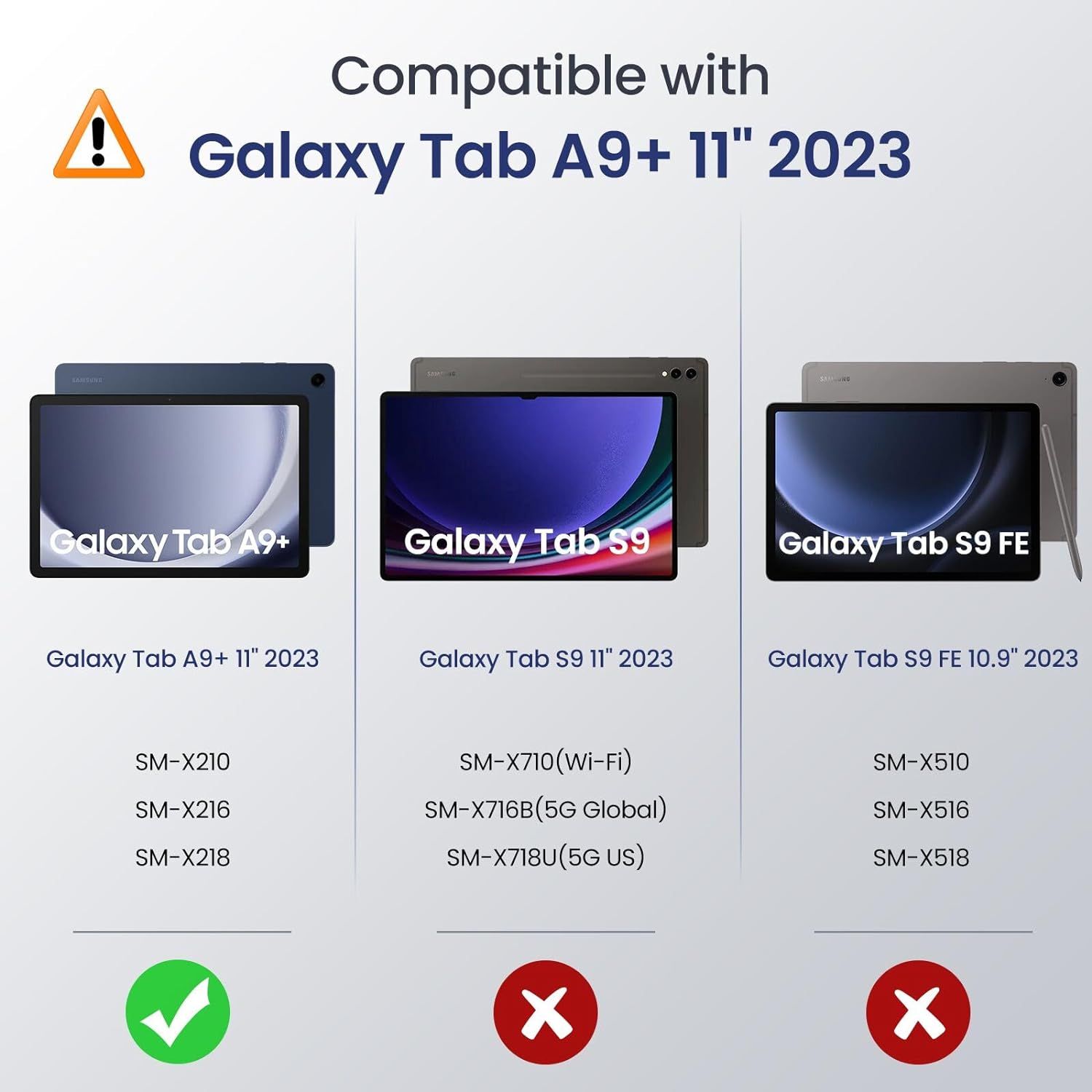 Coque Pour Samsung Galaxy Tab A9+/A9 Plus 11 Pouces 2023, t... - 2