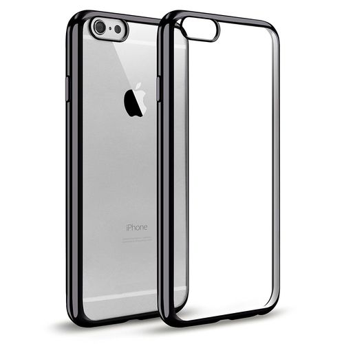 Coque Iphone 5/ 5s/ Se , Welkoo® Coque Iphone 5s En Silicone, Housse Iphone 5 En Silicone Couleur Transparente Contour Noir Brillant, Souple Et Flexible. Compatible Avec L'iphone 5, 5s Et Se.