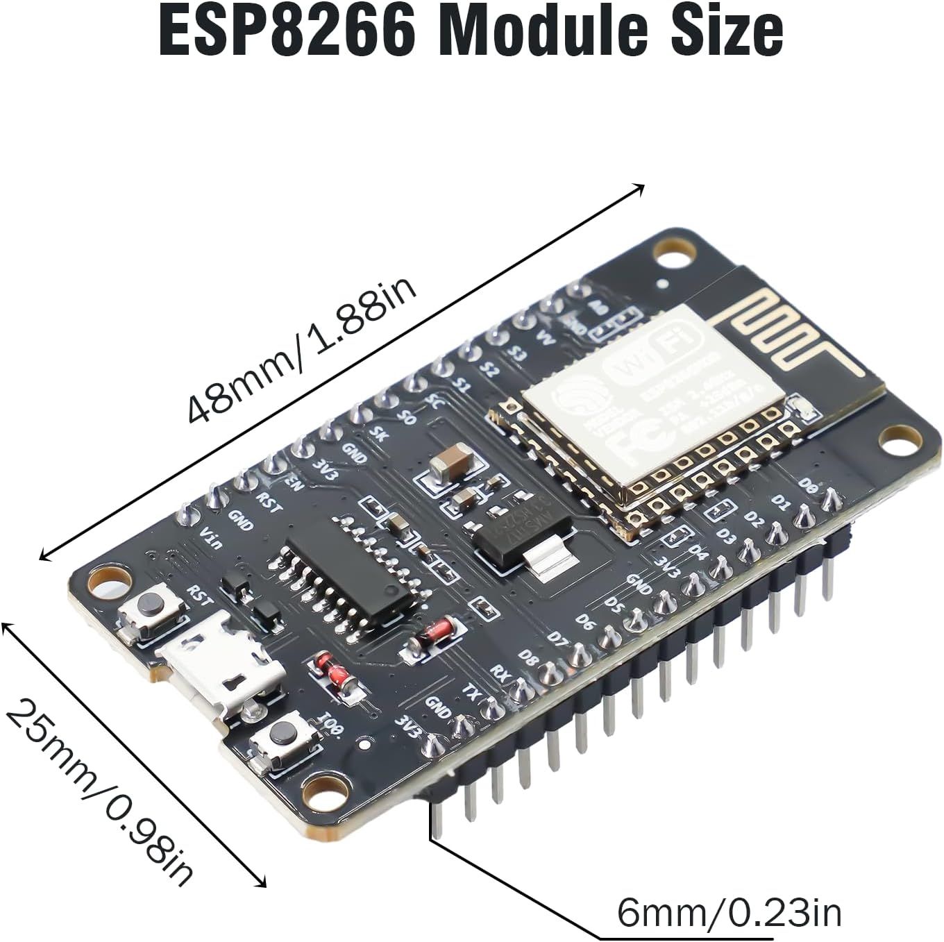 ESP8266 NodeMCU Lua V3 WiFi Module ESP8266 NodeMCU ESP-12F Carte de ...
