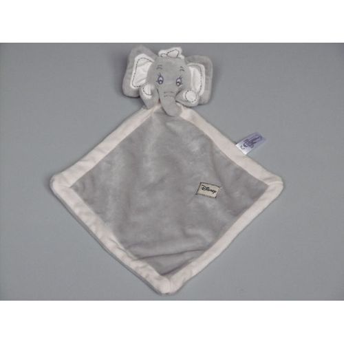 Doudou Plat Éléphant Dumbo Gris Beige Disney Nicotoy Simba