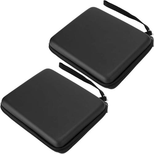 Étui De Transport 2 Pièces Pour Console 2ds Étui De Transport À Coque Rigide Eva Sac Portable Avec Laçage Pour Console 2ds Et Accessoires (Noir)