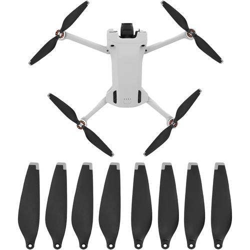 Lot De 8 Pales D'hélice Pour Mini 3 Pro - Silencieux - Mavic Mini 3 Prop 6030f - Pour Drone - Mini 3 Pro - Accessoires (Argenté)-Générique