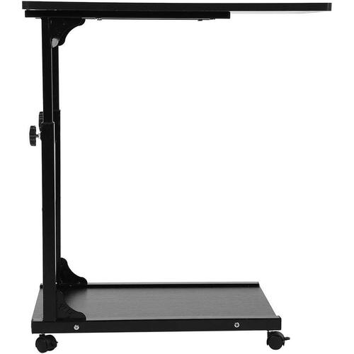 Petit Bureau D'Ordinateur en Hauteur avec Fente pour Tablette, Support Portable pour Ordinateur Portable et Canapé Lit(Saule Noir)