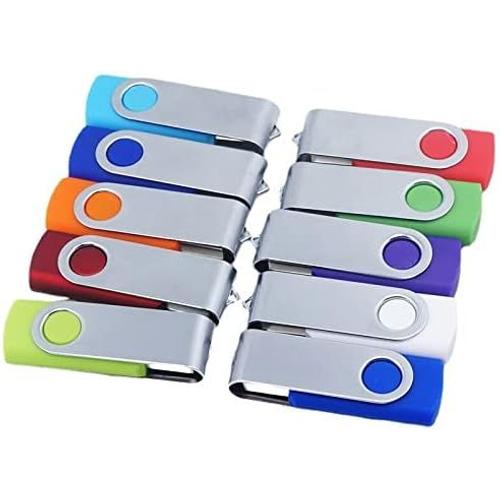 Wholesale,Lot 10/50/100 pièces ( 16Mo-32Go ) Clé USB Memory Stick Lecteur Flash USB 2.0 Haute Vitesse (512 Mo, 10 pièces), Multicolor