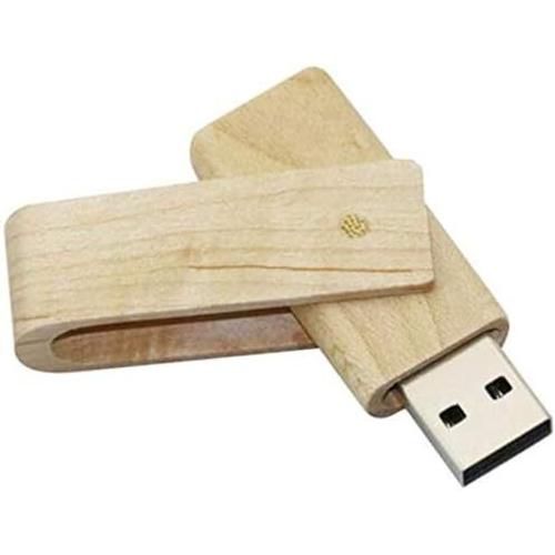 1 clé USB rotative en bois d'érable 2.0/3.0 (1 Go, 2.0)