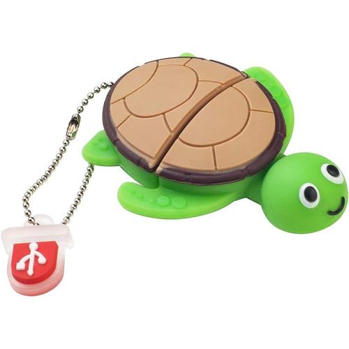 BorlterClamp Clé USB 32 Go, Modèle de Tortue de Mer Mignon USB Mémoire Stick Pendrive, Cadeau pour Étudiants et Enfants