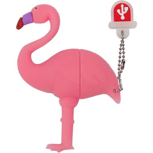 Motif Flamingo Mignon Clé USB de 32 Go, USB Mémoire Stick Pen Drive avec Motif Flamingo Mignon, Cadeau pour Étudiants et Enfants