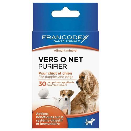 Comprimés Vers O Net Pour Chiot Et Chien - Francodex - X30