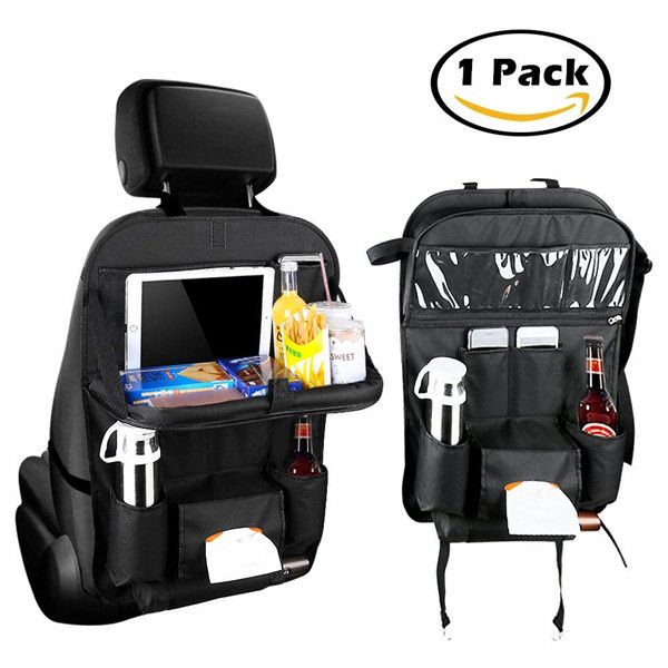 Organiseur Pour Dossier De Siege De Voiture Sac De Rangement Siege Arriere Bebe De Stockage De Protection Avec Support De Tablette Ipad Noir Rakuten