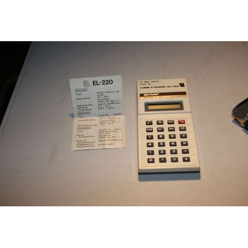Calculatrice SHARP EL-220 vintage