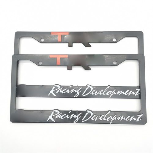 2-Trd - Cadre De Plaque De Planificateur De Voiture Standard, Marché Secondaire, Jdm Racing, Décoration De Développement, Plaque D'immatriculation Automatique, Acc, Dernier, 2 Pièces